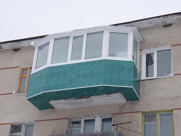 расширение балкона